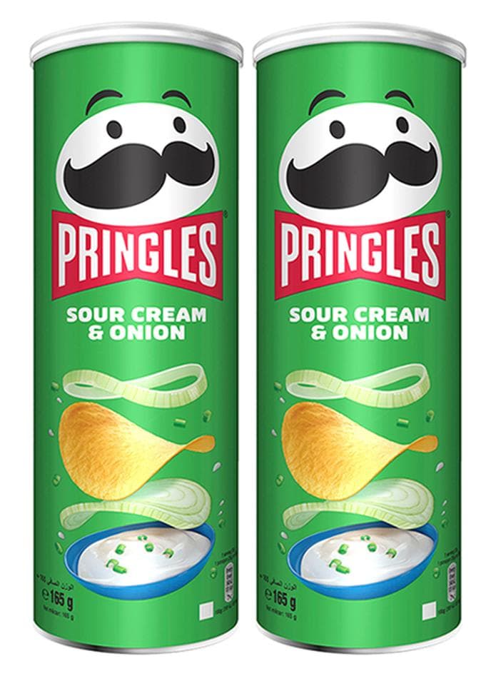 Sour Cream And Onion Flavoured Chips 165grams Pack of 2