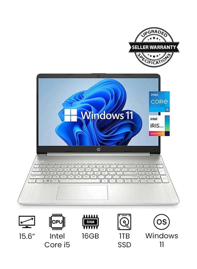 (Upgraded Version) Newest Slim 15-DY2093WM Professional & Business Laptop With 15.6-Inch FHD Display, Core i5-1135G7 Processor/16GB RAM/1TB SSD/Intel Iris Plus Graphics/Windows 11/International Version English Silver