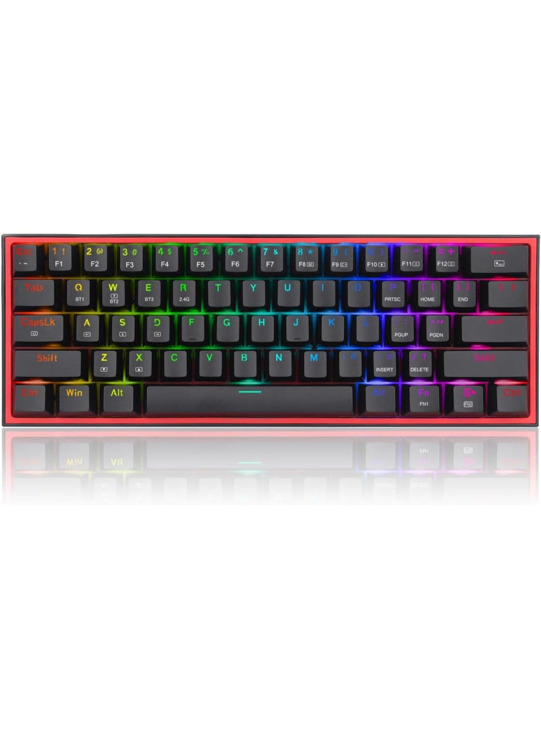 Fizz Pro K616-RGB Bluetooth, 2.4G,Wired RGB Mechanical Gaming Keyboard - Black