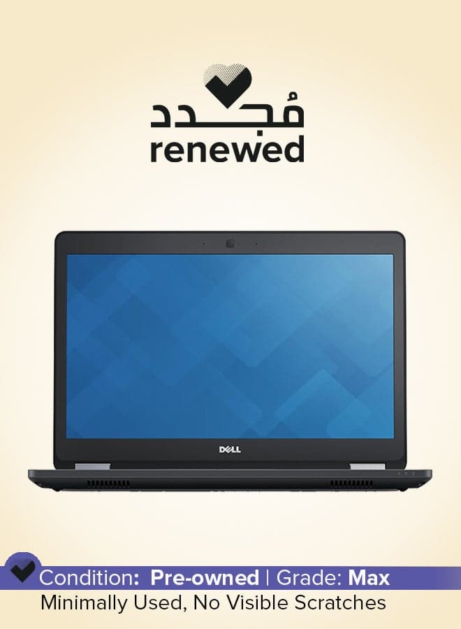 Renewed - Latitude E5470 Laptop With 14.1-Inch Display,Intel Core i5/6th Gen/8GB RAM/256GB SSD/530MB Intel UHD Graphics/Windows 10 Pro English Black