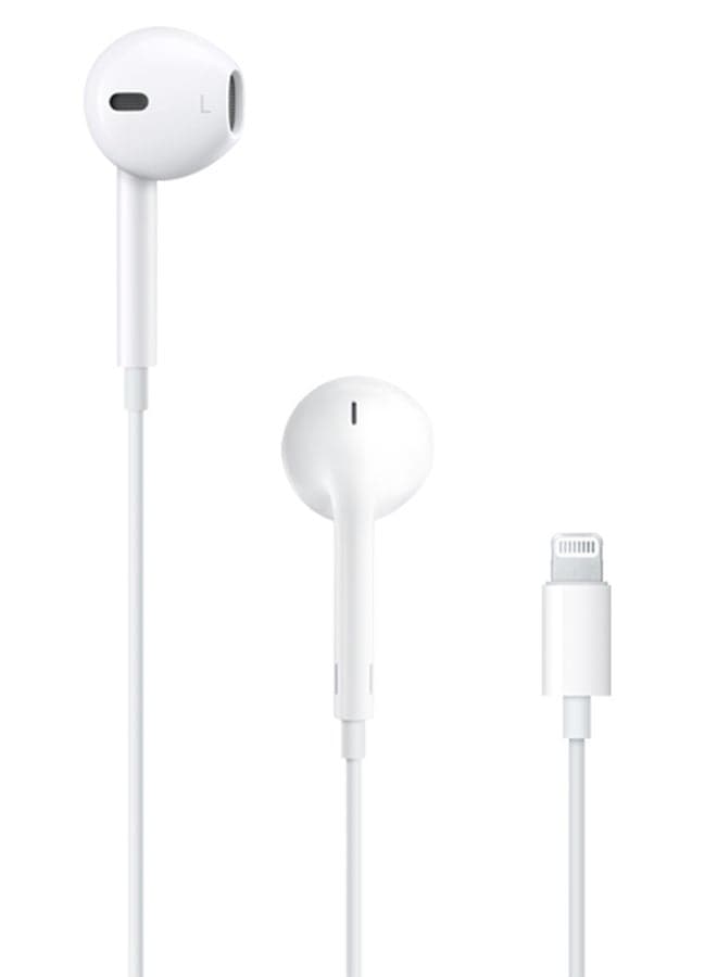 Earphones with Lightning Connector White