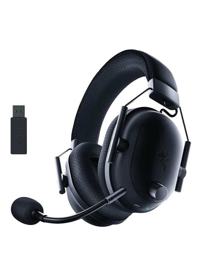 BlackShark V2 Pro Wireless Gaming Headset 2023 Edition: Detachable Mic, Pro-Tuned FPS Profiles, Ultra-Soft Memory Foam, PC, PS5, Xbox Series X & S, Mobile - 70 Hr Battery Life - Black