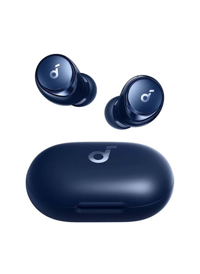 Anker Space A40 Auto Adjustable Active Noise Cancelling Wireless Earbuds Bk Blue