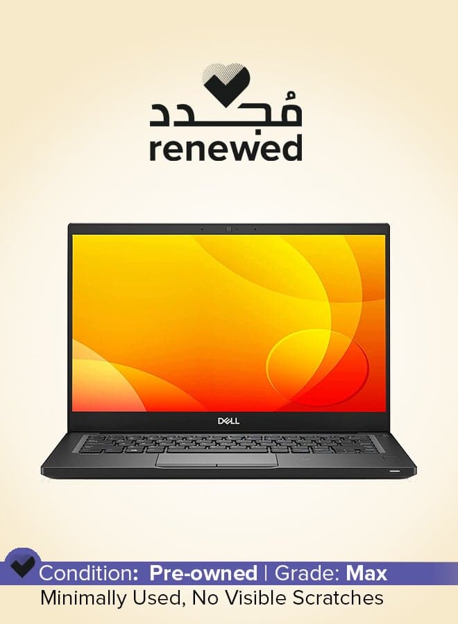 Renewed - Latitude 7390 Laptop With 13.3-Inch Display,Core-i7-8650U/16GBRAM/512 SSD/Windows 10 English/Arabic Black