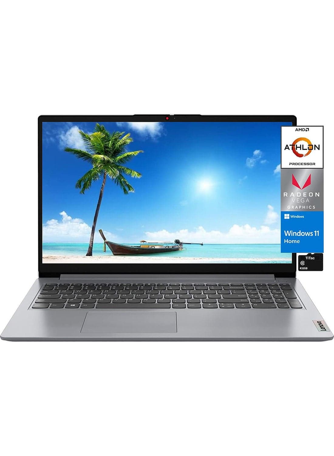 (Upgraded Version) IdeaPad 1 14IGL7 Laptop With 14-Inch HD Display, 11th Gen Celeron N4020 Processor/4GB RAM/128GB SSD/Intel UHD Graphics 600/Windows 11 Home/ / Cloud English/Arabic Cloud Grey