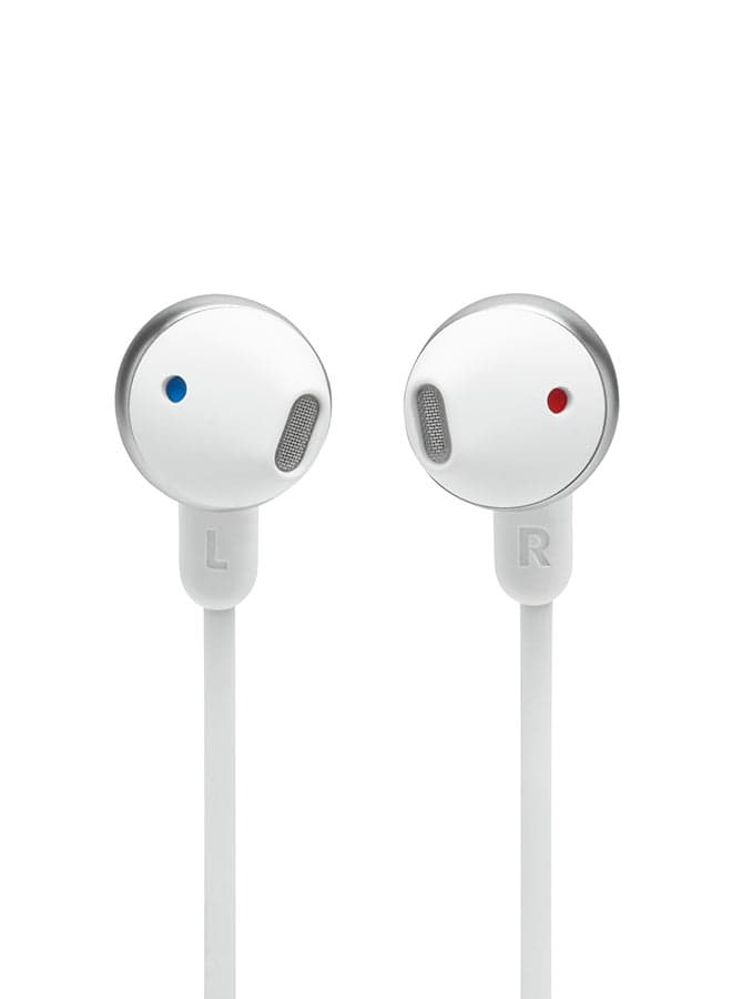 Tune 215BT Wireless In-Ear Headphones, Pure Bass Sound, Lossless 5.0 Bluetooth, 16H Battery, Magnetic Cable, Multi-Point Connection, Voice Assistant, 3-Button Remote With Mic White