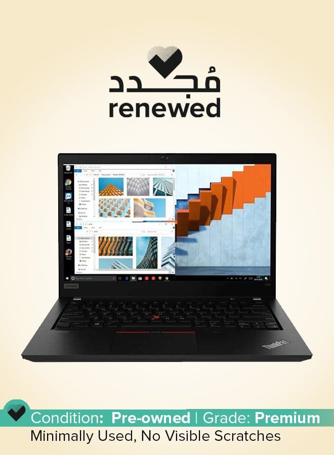 Renewed - Thinkpad T14 Laptop With 14-Inch FHD Display,Intel Core i5-10th Gen Processor/16 GBRAM/DDR4/512 GB SSD Hard/Windows 10 Pro English Black
