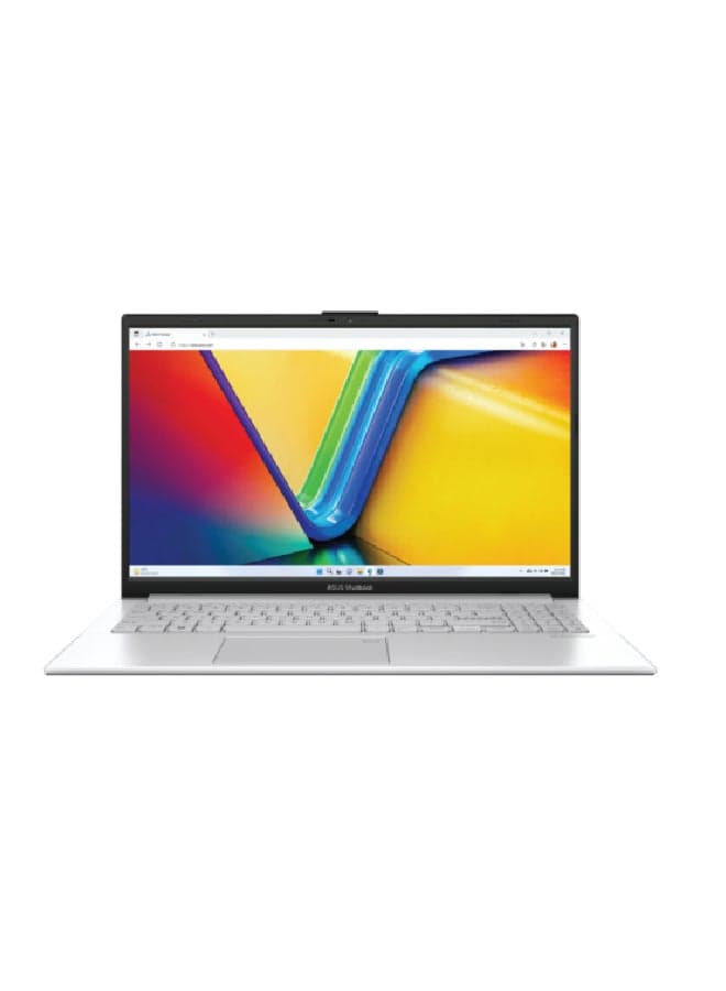 VivoBook Go Laptop With 15.6-inch Full HD (1920x1080) Display,Core i3-N305 Processor/8GB RAM DDR4/256GB SSD/DOS(Without Windows)/Intel UHD 600 Graphics/ English/Arabic Cool Silver English/Arabic Cool Silver