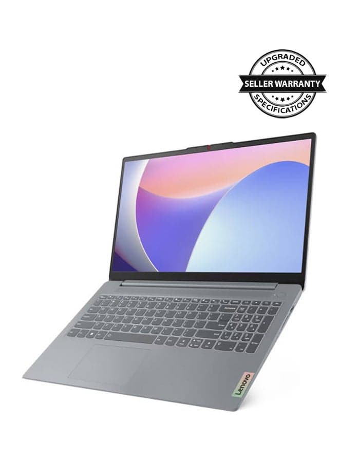 (Upgraded Version) IdeaPad Slim 3 15IRU8 Laptop With 15.6-Inch Display, Core i3-1305U Procesoor/8GB RAM/512GB SSD/Intel Iris Xe Graphics/Windows 11 Arctic English Arctic Grey
