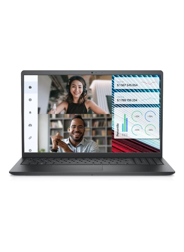 Vostro 3520 Laptop With 15.6-inch Full HD Display, Intel Core i3-1215U Processor/8GB RAM/512GB RAM/DOS(Without Windows)/Intel UHD Graphics/ English/Arabic Carbon Black