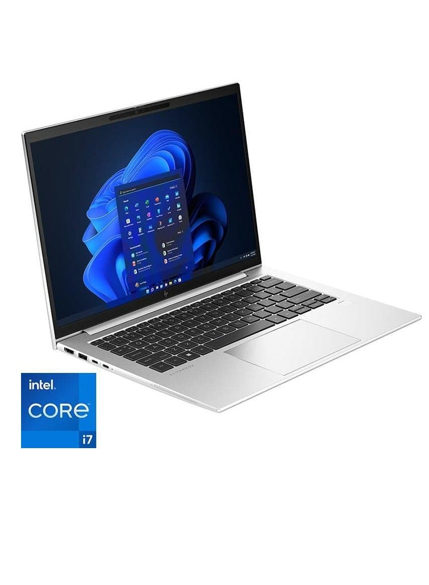 EliteBook 840 G10 Laptop With 14-Inch WUXGA Display, Core i7-1355U Processor/16GB RAM/512GB SSD/Intel UHD Graphics/Windows 11 Pro Arabic Silver