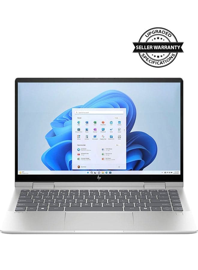 (Upgraded Version) Envy X360 14-es1023dx Touchscreen Laptop With 14-Inch FHD IPS Display, Core 7-1150U Processor/16GB RAM/ 512GB SSD/Intel Iris Xe Graphics/Windows 11 Finger Print Reader English Silver