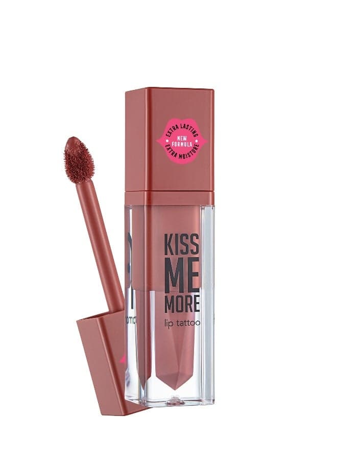 Kiss Me More Lip Tattoo – 004 Peach – Matte Finish Liquid Lipstick, High Pigment Color, Long-Wear Comfort, Smooth Even-Looking Application Peach