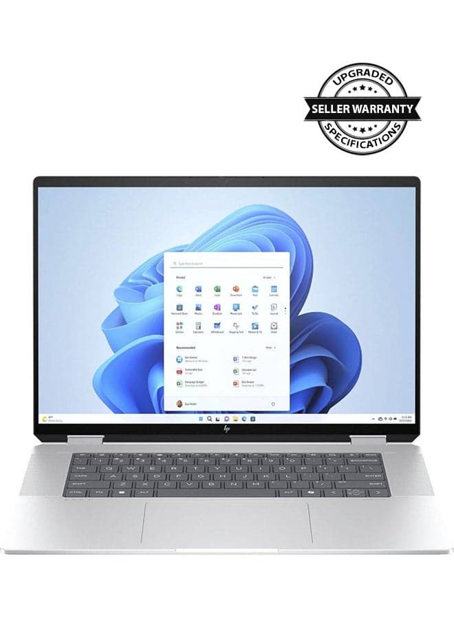 (Upgraded Version) Envy X360 2 In 1 Laptop With 16 Inch WUXGA Touch Display, Core Ultra 7-155U Processor/16GB RAM/1TB SSD/Intel Iris Xe Graphics/Windows 11 Home / English/Arabic Silver