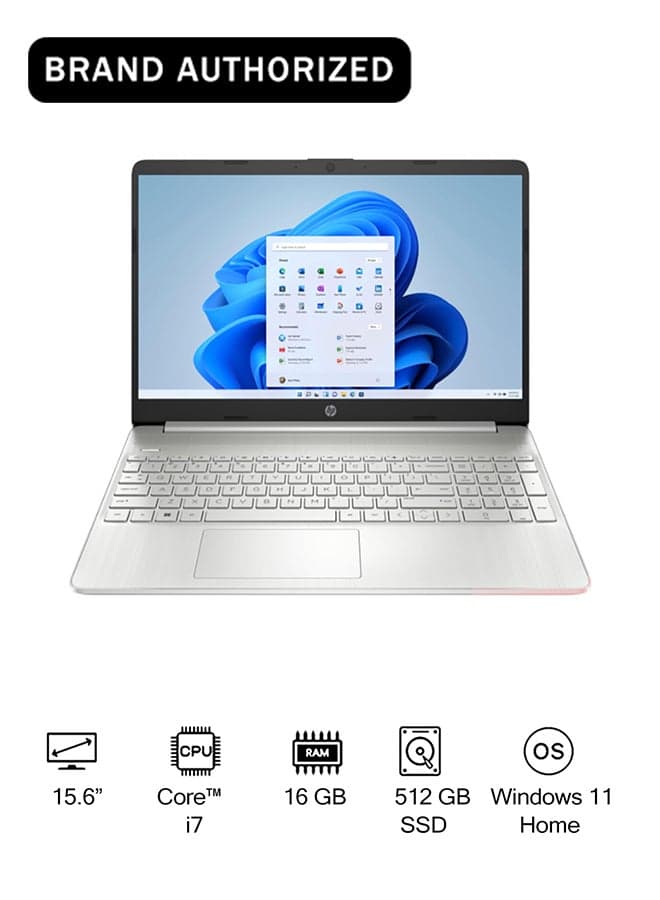 15s-fq5146ne Laptop With 15.6-Inch Display, Core i7 Processor/16GB RAM/512GB SSD/Intel Iris XE Graphics/Windows 11 Home English Natural Silver