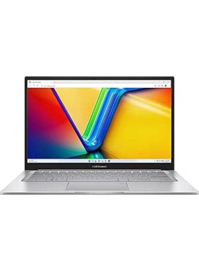 Vivobook 14 (Upgraded Version) Laptop With 14-Inch Display, Core i3-1215U Processor/8GB RAM/512GB SSD/Intel Iris XE Graphics/Windows 11 English/Arabic Silver