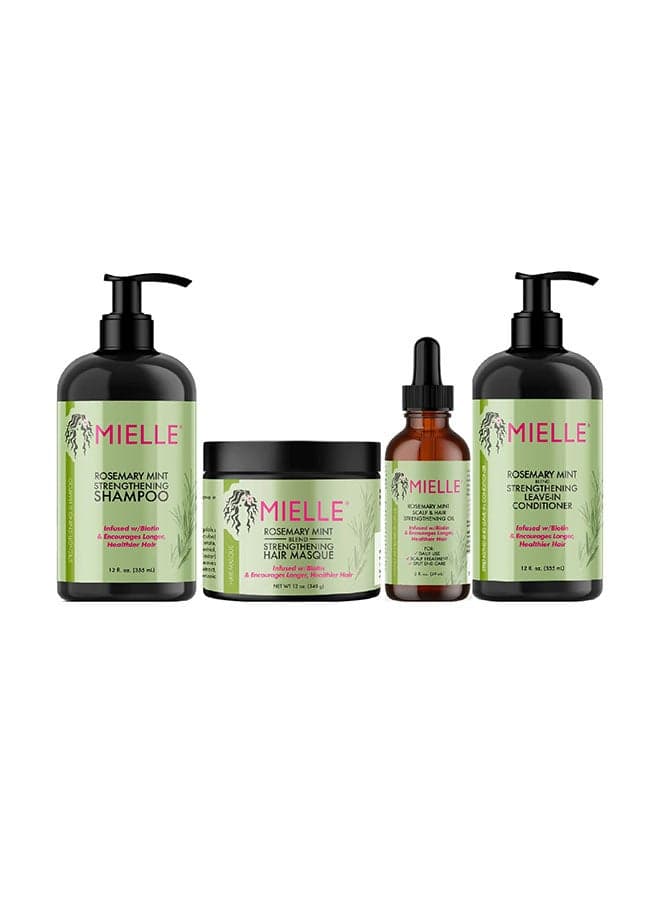 Rosemary Mint Complete Hair Kit- Hair Oil 59ml And Shampoo 355ml, and Conditioner 355ml And Hair Masque 340gm