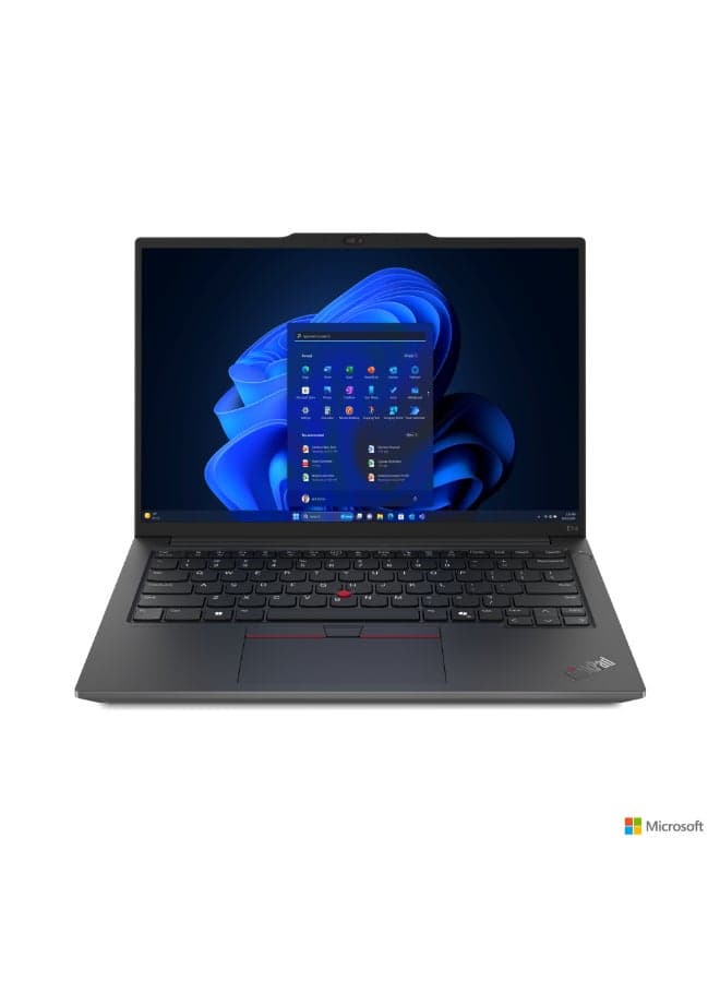 ThinkPad E14 Laptop With 14-Inch Display, Core Ultra 7 155U Processor/16GB RAM/512GB SSD/ Intel Arc Graphics/Windows 11 Pro/ English/Arabic Black
