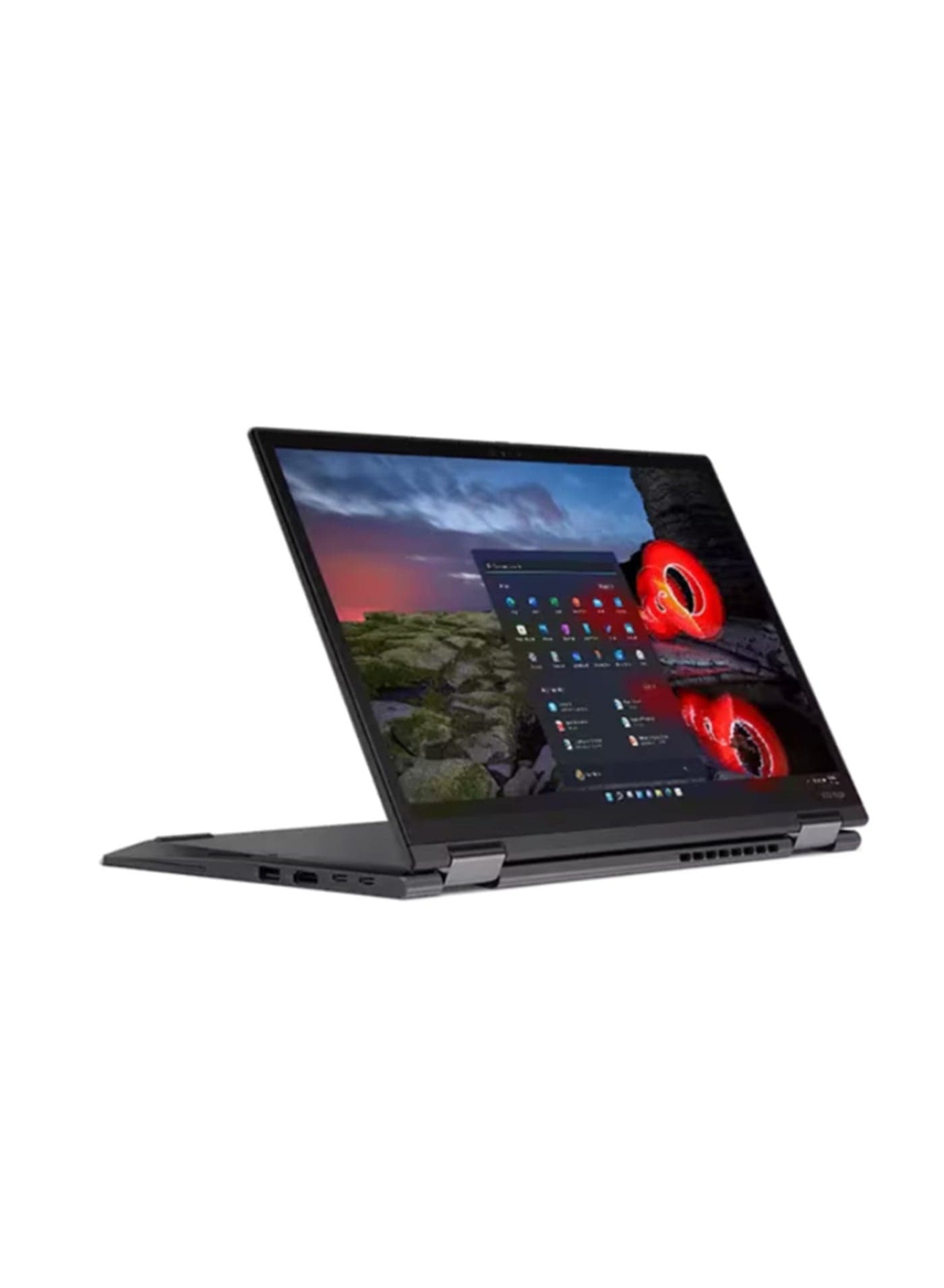 ThinkPad X13 Yoga Gen2 Laptop With 13.3-Inch FHD Display, Core i5-1135G7 Processor/8GB RAM/256GB SSD/Integrated Graphics/Windows 10 Pro English Black