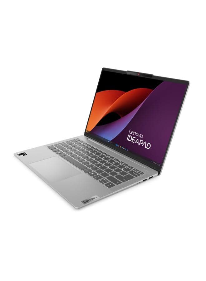 Ideapad Slim 5 Laptop With 14-Inch Display, Snapdragon X Plus Processor/16GB RAM/512GB SSD/Qualcomm Adreno GPU/Windows 11 Home English/Arabic Cloud Grey