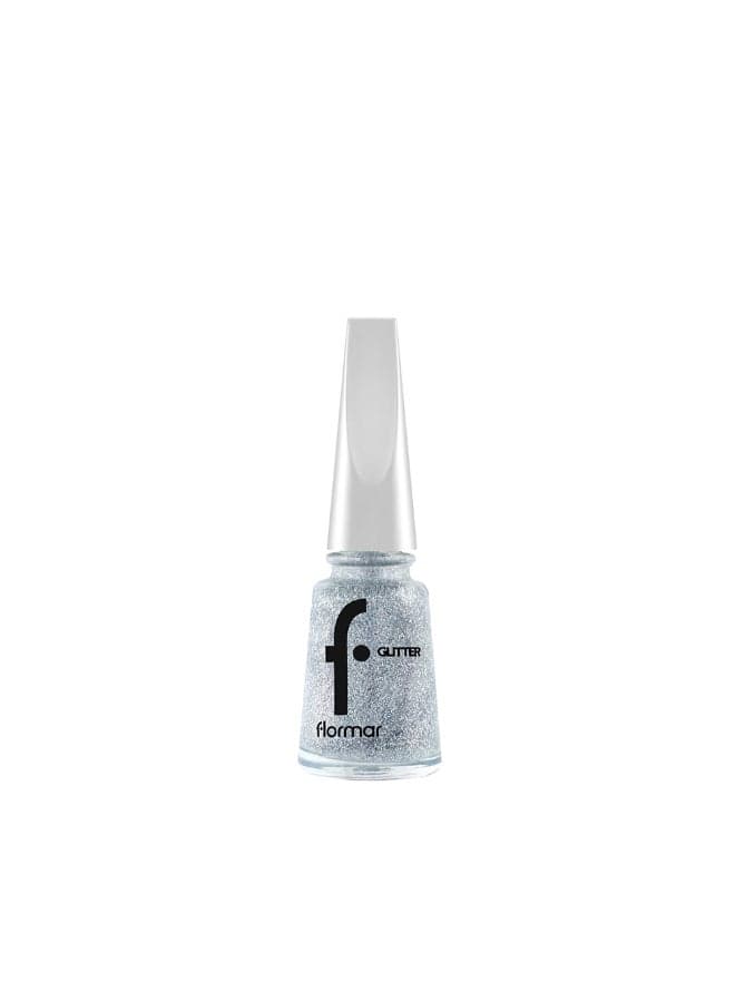 Glitter Nail Enamel - 38 Holographic Silver