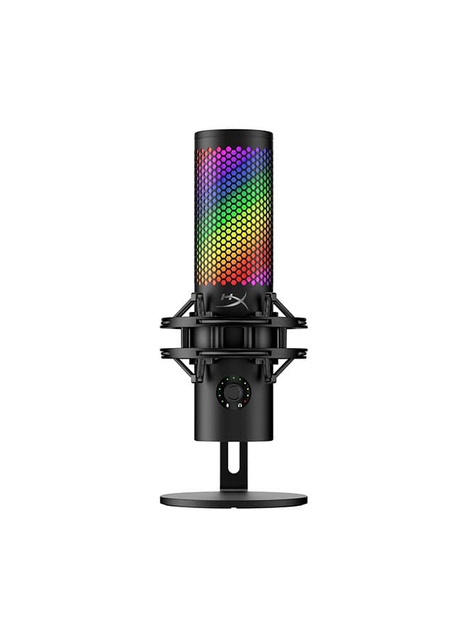 QuadCast 2 S - USB Microphone, Future Ready Audio, Tap-to-Mute Sensor, Detachable Shock Mount, Dynamic Lighting Display, Mic Status LED Indicators, Black | 9A273AA