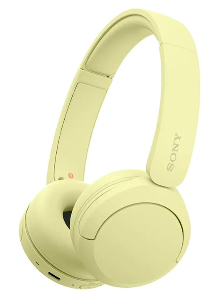 WH-CH520 Wireless Headphones Bluetooth On-Ear Headset with Microphone yellow
