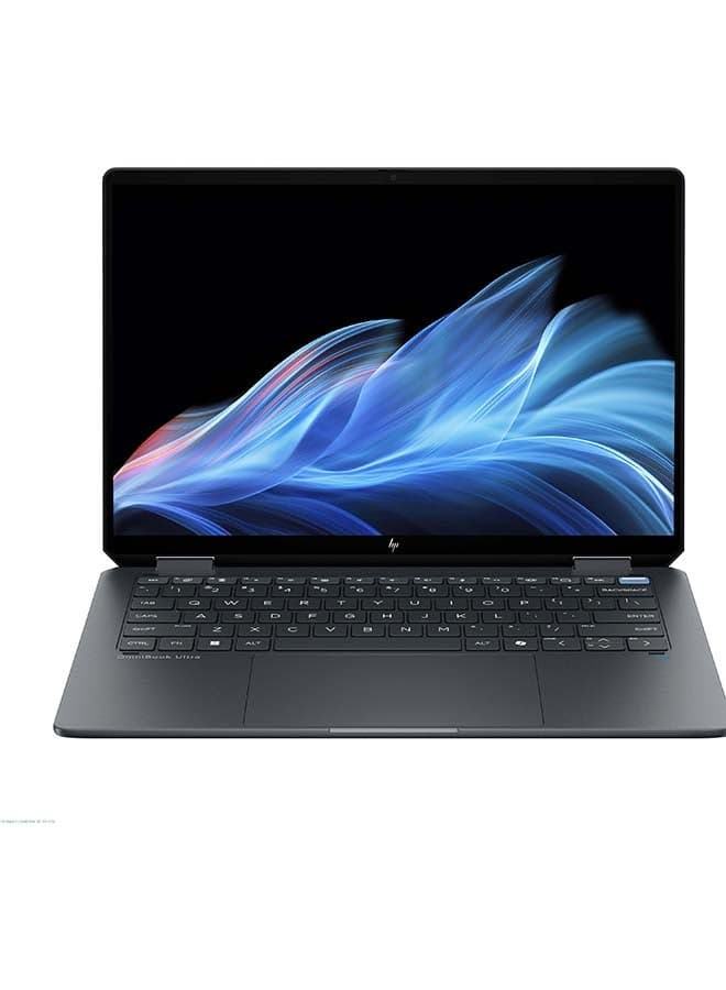 OmniBook Ultra Flip Laptop 14-fh0007ne, 14-inch 3K Touch Display, Intel® Core™ Ultra 9-288V, 32GB LPDDR5 RAM/1TB SSD/Windows 11 Home/B4JS1EA English/Arabic Eclipse Gray