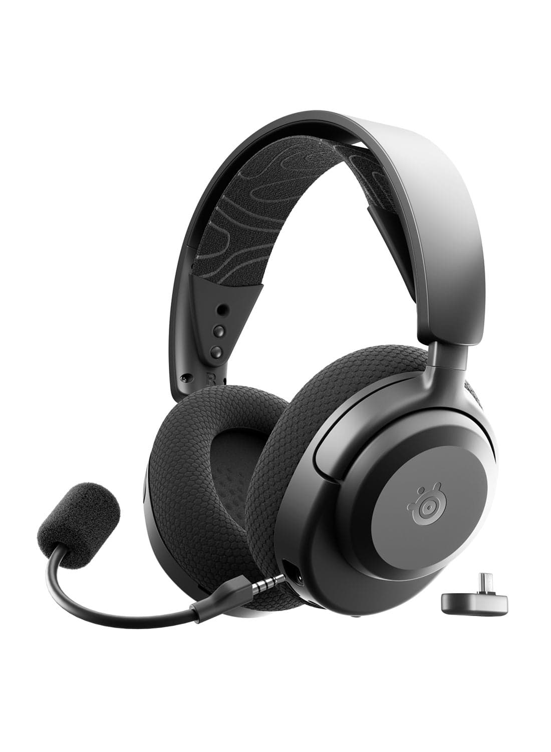 SteelSeries Arctis Nova 3P Wireless Headphones, 40mm Neodymium Drivers, ClearCast Gen 2.X Detachable Boom, Bidirectional Noise Cancelling Polar Patten, For PC, PS4/PS5,Switch, Mobile Devices, Black | 61686