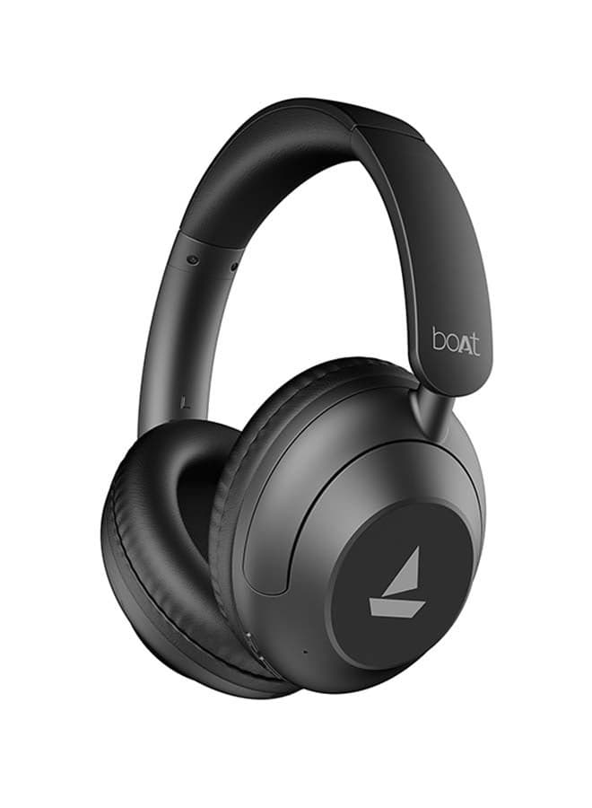 Rockerz 650 Pro Bluetooth Headphones with Touch & Swipe Controls, Dolby Audio, 80Hrs Playback, 40mm Drivers, BT & AUX Compatibility, 2 Mics with AI-ENx™ Tech, ASAP™ Charge And Hearables App Support - Iris Black