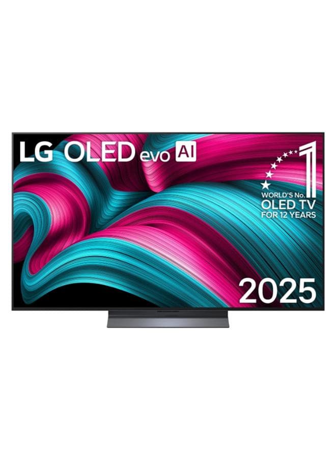 55 Inch LG OLED EVO AI C5 4K 144Hz Smart TV AI Magic remote webOS25 2025 OLED55C56LA-AMAG black