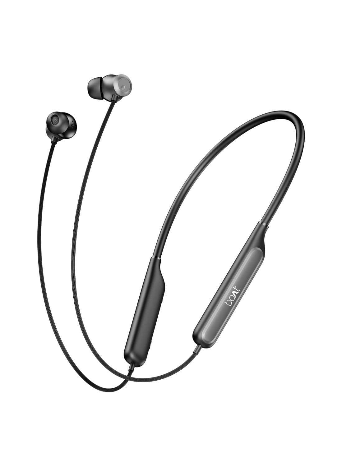 Rockerz 210 ANC Bluetooth in Ear Neckband w/Spatial Audio, 30dB ANC, AI-ENx Technology, 40hrs Playback, EQ Modes, 13 mm Drivers, Dual Pairing & Fast Pair Onyx Black