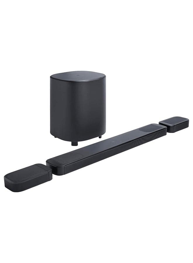 BAR 1000MK2 7.1.4 Channel Soundbar with Dolby Atmos, DTS:X, Detachable Wireless Surround Speakers, 960W Output, 10" Subwoofer, HDMI eARC, and Wi-Fi JBLBAR1000M2 Black