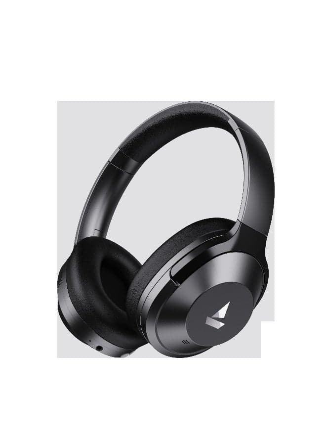 Nirvana 751 ANC w/ Hybrid Active Noise Cancellation(~33dB), 65Hrs Battery, Fast Charge, Ambient Mode, Integrated Controls, Bluetooth Headphones with Mic Gunmetal Grey
