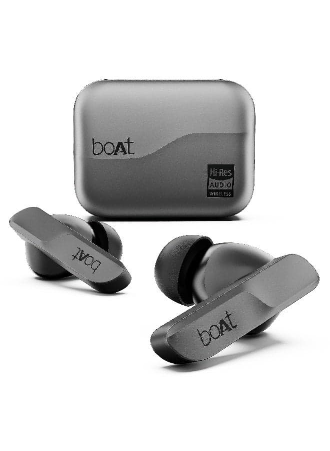 Airdopes 800 HiDef TWS in Ear Earbuds w/ Hi-Res Audio LDAC, 4Mic ENx, ASAP Charge, IPX5, Low Latency, Dual Pairing, BTv5.3 Graphite Grey