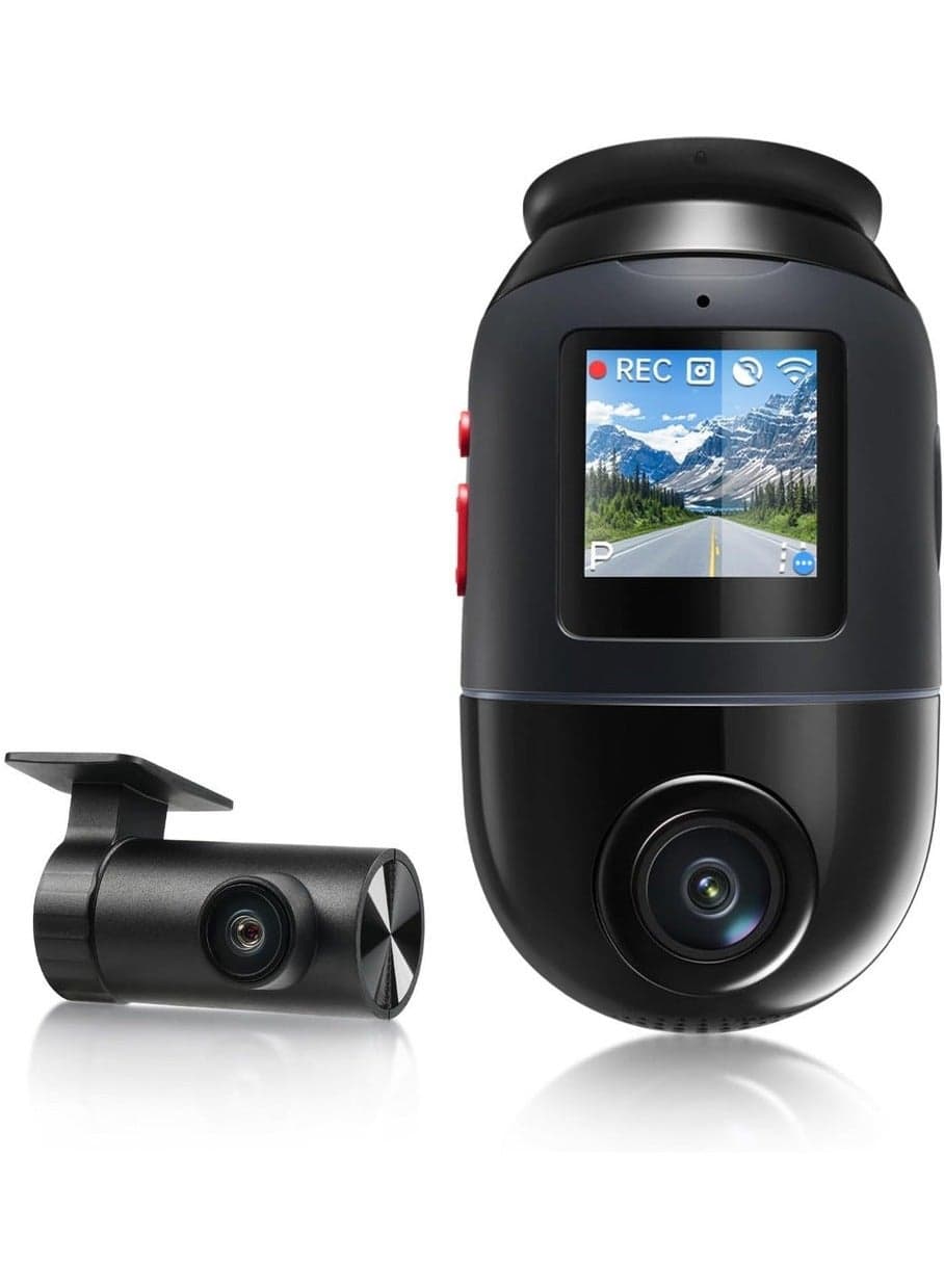 Dash Cam 4K Omni,Front and Rear 4K+1080P Starvis 2,360°Degree Dash Cams for Cars with 24H Parking Mode,4K 60FPS,Voice Control,Night Vision,Motion Detection,GPS WiFi 6,APP Control,4G LTE Connectivity Compatible