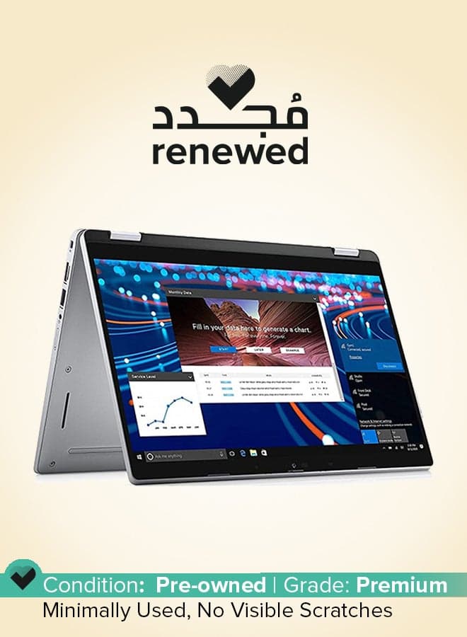 Renewed - Latitude 5320 Laptop 2 IN 1 With 13-Inch Full HD Display, Core i5 Processor/11th Gen/Quad Core/16GB RAM/512GB SSD/Intel Iris XE Graphics/Windows 10 Pro English Silver