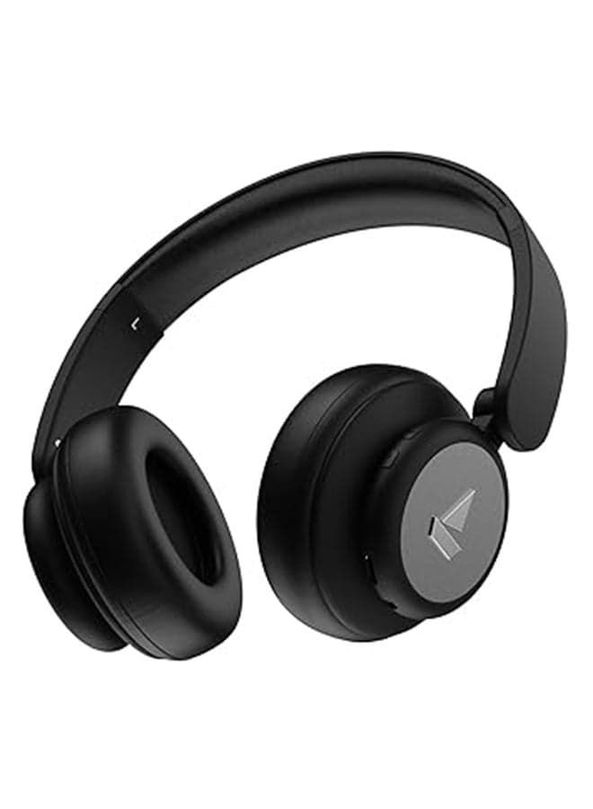 Rockerz 450 Pro On Ear Headphones w/ 70 Hours Battery, 40Mm Drivers, Bluetooth v5.0, Padded Ear Cushions, Easy Access Controls and Voice Assistant Luscious Black