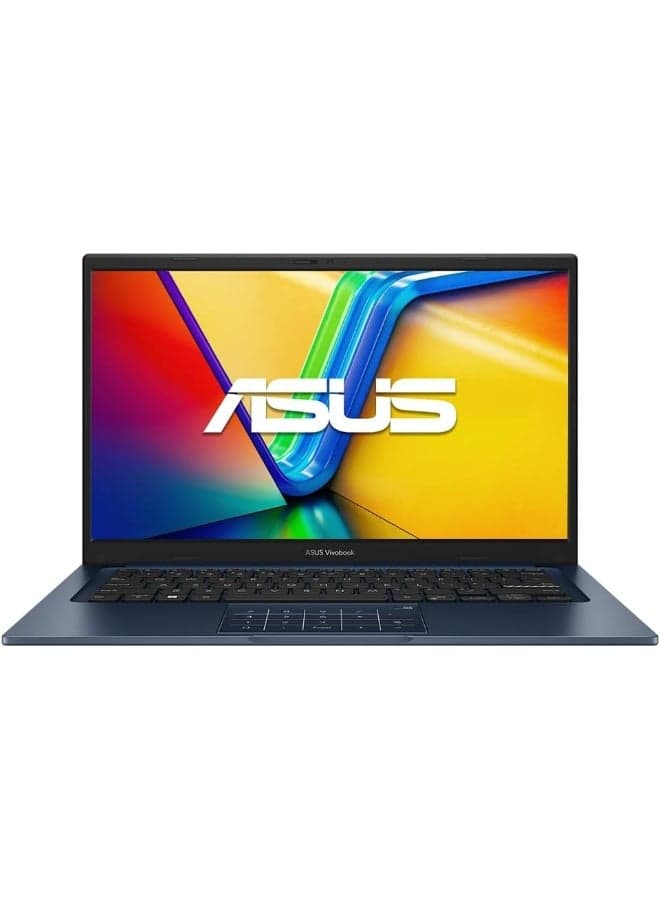 (Upgraded Version) Vivobook 14 Business Laptop 14" FHD 10-Core Intel i7-1355U, 24GB DDR4, 1TB SSD, Intel Iris Xe Graphics, Windows 11 Home, / Quiet Blue / Quiet Blue English/Arabic Quiet Blue