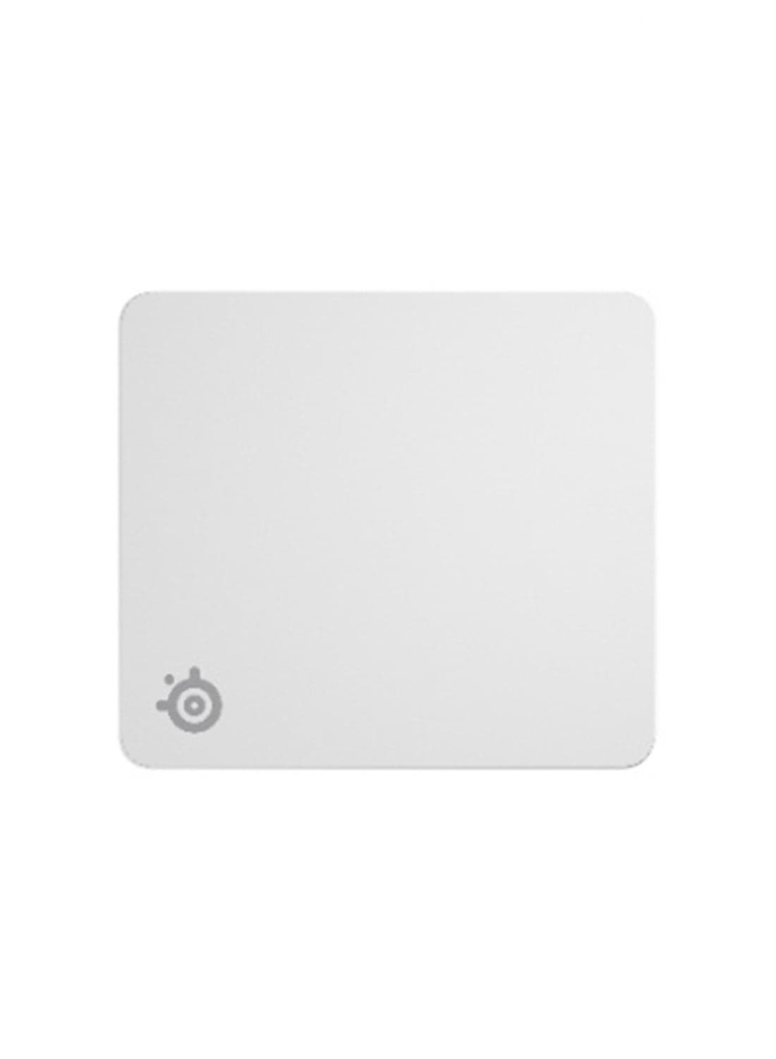 SteelSeries QcK Mousepad, Large (450 x 400 x 2 mm) Size, Legendary Micro-Woven Cloth, Non-Slip Rubber Base, White | 63464