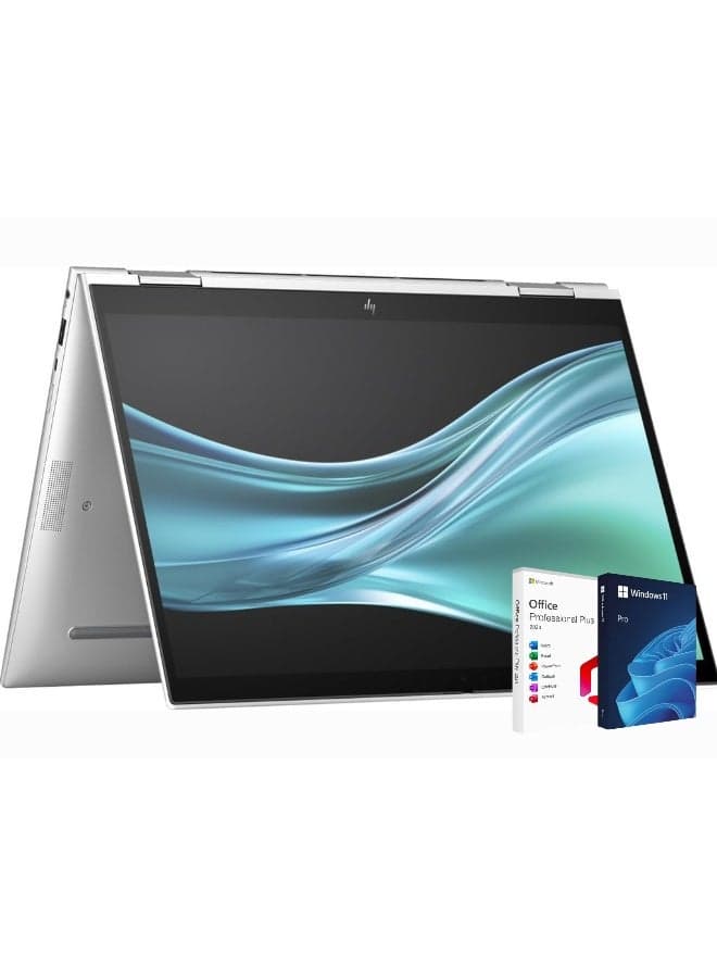 EliteBook 840 G11 Business Laptop With 13.3-Inch WUXGA Display,Core Ultra 7 155U Processor/16GB RAM/512GB SSD/Intel Arc Graphics/Windows 11 Pro + Life Time Office 2024 English/Arabic Silver