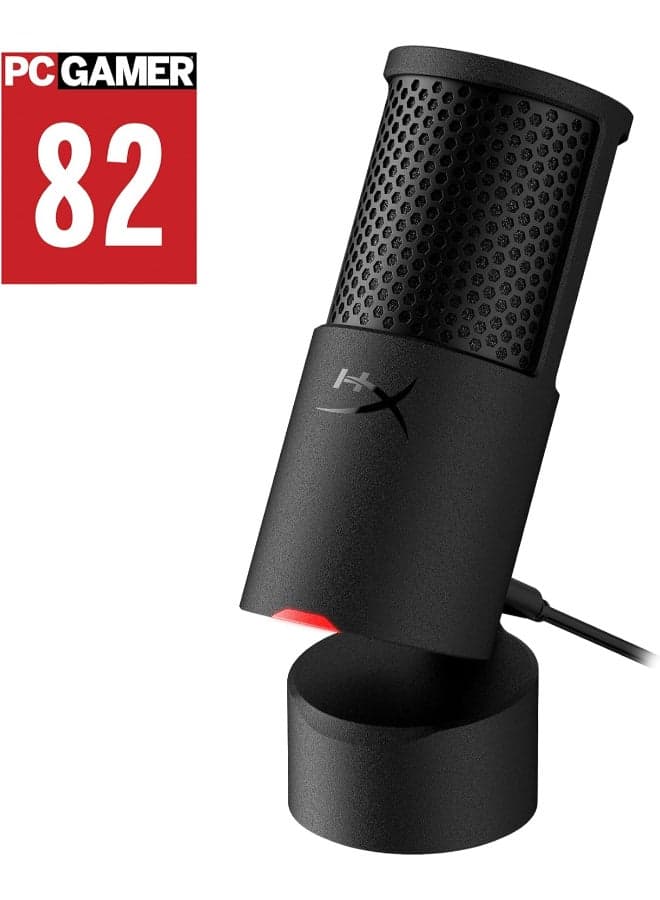 SoloCast 2 USB Gaming Microphone, Cardioid Pattern, 24-bit/96kHz, Plug-and-Play USB-C, Shock Mount & Pop Filter, Voice Enhance, Easy Setup, PC Compatible, Black | AR0A0AA