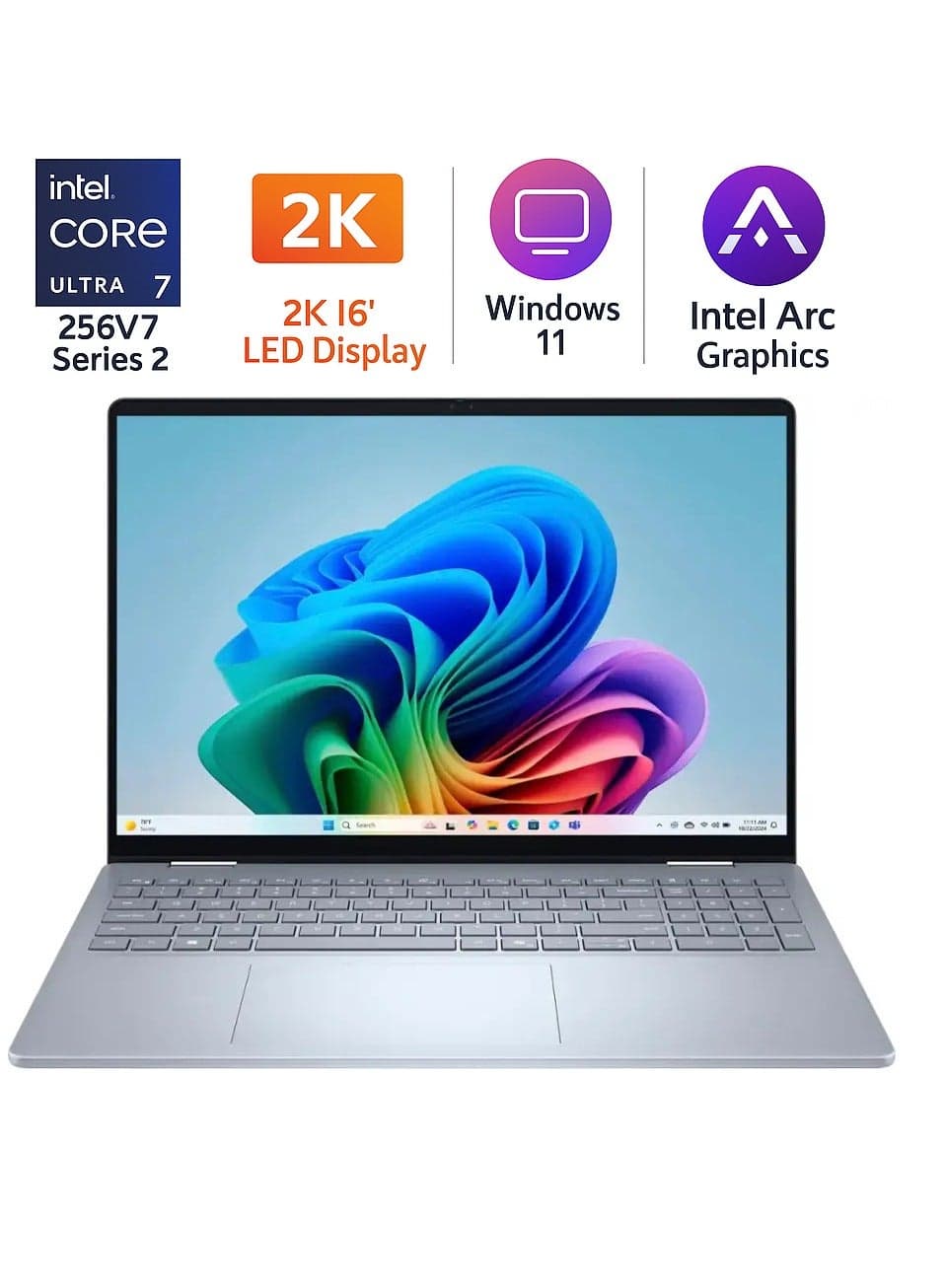 16 Plus 2‑in‑1 16" 2K Touch Laptop Series 2 (Intel Core Ultra 7 256V, 16GB LPDDR5X, 2TB SSD, Intel Arc, Wi‑Fi 7, Thunderbolt 4) – Copilot+ PC (Upgraded) English Ice Blue