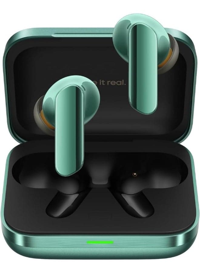 Buds Air 7 Pro | Dual‑Driver ANC Earbuds | AI Live Translator | Aircraft‑Grade Aluminum Build | IP55 Water‑Resistant Racing Green