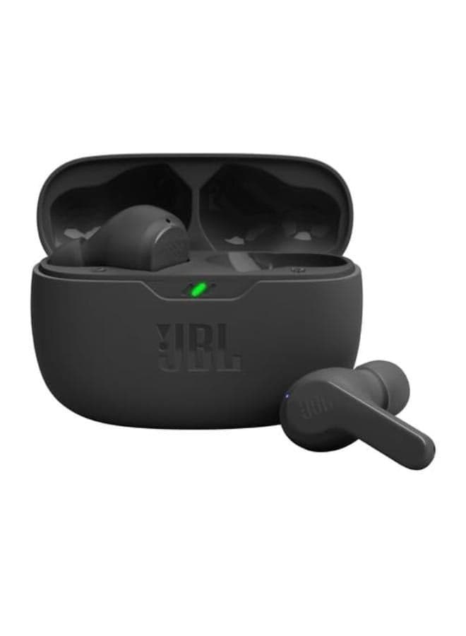 JBL Vibe Beam in-Ear Wireless Earbuds (TWS) with Mic,App for Customized Extra Bass Eq,32 Hours Battery&Quick Charge,Ip54 Water&Dust Resistance,Ambient Aware&Talk-Thru Black