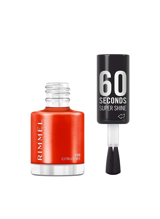 60 Seconds Super Shine Nail Polish - 8ml 106 - Citrus Me