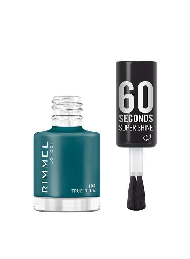 60 Seconds Super Shine Nail Polish - 8ml 104 - True Blue
