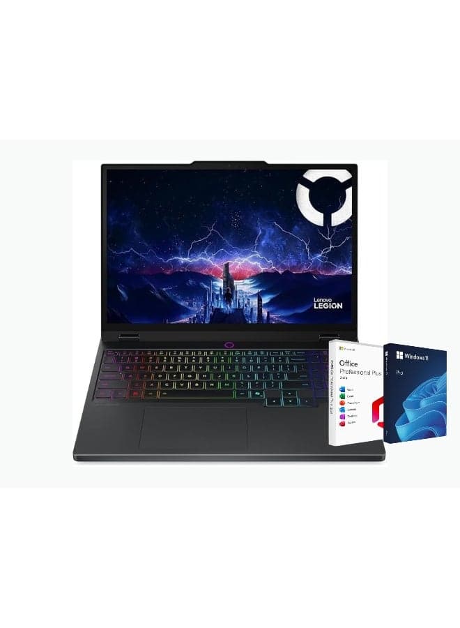 Legion 5i Gaming Laptop - Intel Core i9-14900HX, 16GB DDR5, 1TB SSD,15.1 Inch OLED WQXGA 165Hz, 8GB Nvidia GeForce RTX 5070 Windows 11 Pro + Life Time Office 2024 English/Arabic Eclipse Black