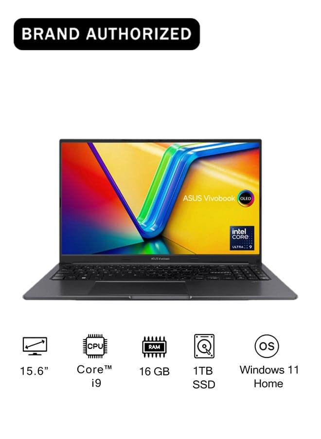 Vivobook Laptop With 15.6-Inch Full HD Display,Intel Core i9 13900 H Processor/16GB RAM/1TB SSD/Windows 11 Home English Black