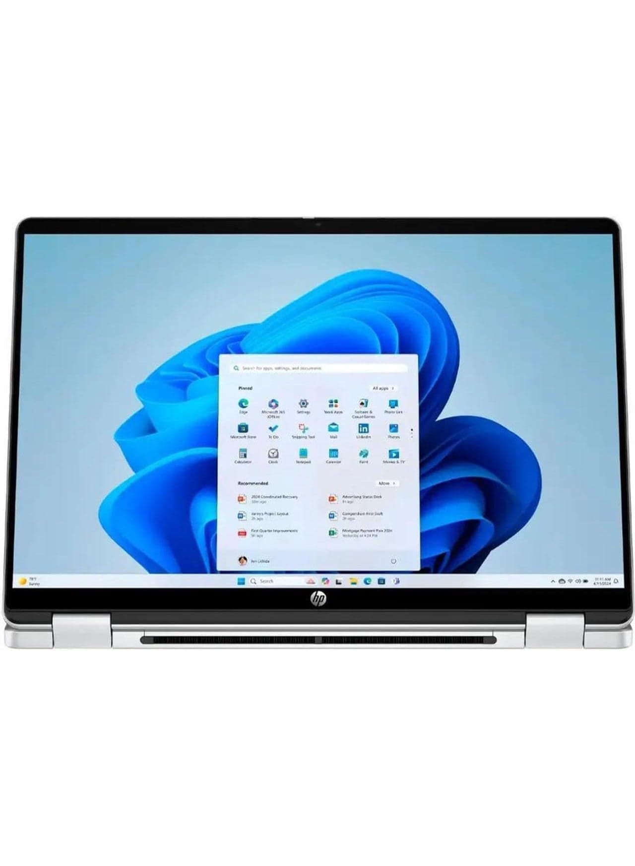 OmniBook 5 Flip 2-in-1 14" FHD+ Touch Screen Laptop |Intel Core 7 150U|Intel Graphics| Copilot |Backlit| 16GB RAM DDR5 | 1TB SSD |Windows 11 Pro |Lifetime Office | English silver